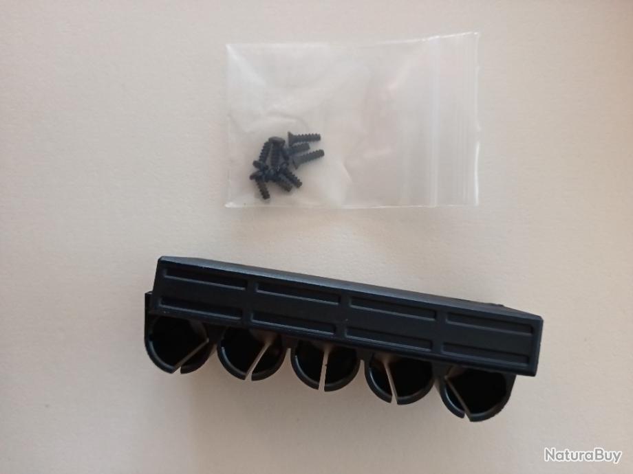Cartouchière Pour Crosse De Fusil - Capacité 5 Cartouches Calibre 12 Ou 16