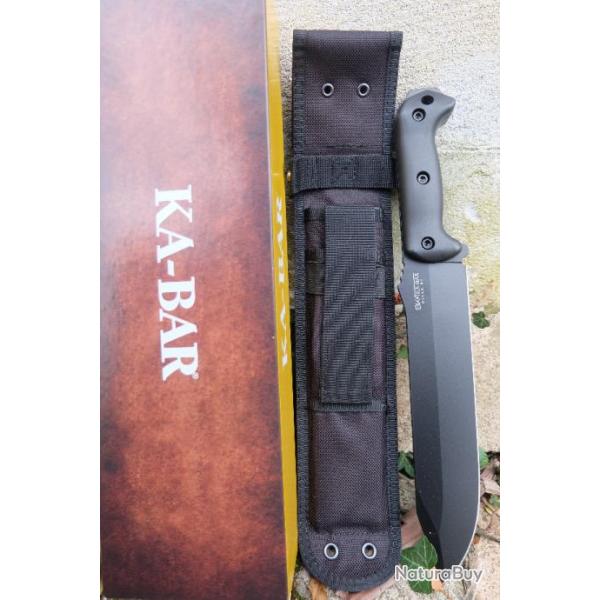 Couteau de Survie Ka-bar Becker Combat Acier Carbone 1095 Cro-Van Manche Grivory Made In USA BK9