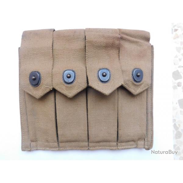 US ARMY WW2 39-45 : RARE Porte-chargeurs UD42 4 compartiments / SOE SAS OSS FFI