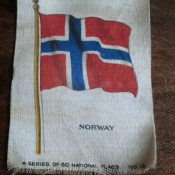 national  flag  NORWAY " usa " 1934 kensitas