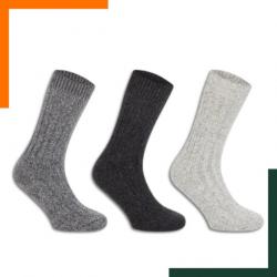 Lot de 3 paires de chaussette d'hiver chaude et confortable - 39 à 46  - Livraison rapide