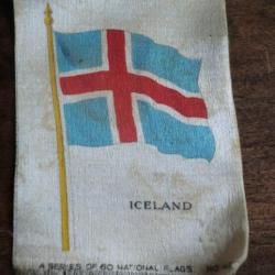 national  flag  ICELAND   " usa " 1934 kensitas