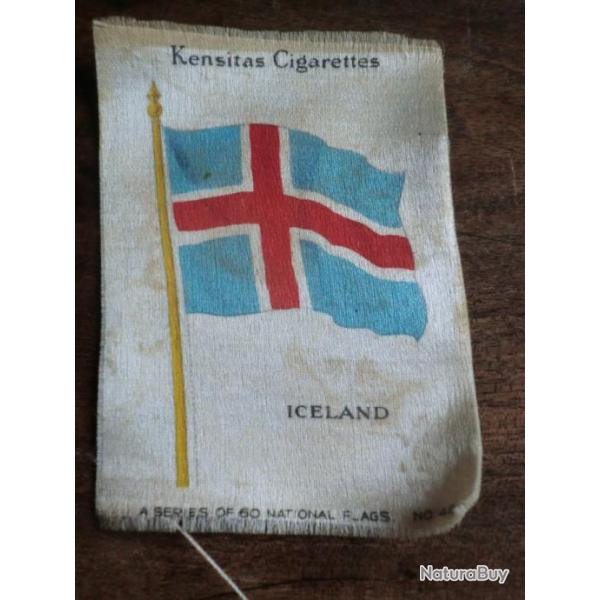 national  flag  ICELAND   " usa " 1934 kensitas