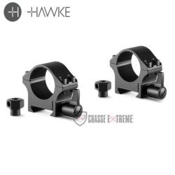 Colliers de Montage HAWKE en Acier Professional Weaver 1" Bas