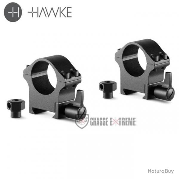 Colliers de Montage HAWKE en Acier Professional Weaver 1" Medium