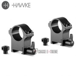 Colliers de Montage HAWKE en Acier Professional Weaver 1" Haut