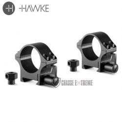 Colliers de Montage HAWKE en Acier Professional Weaver 30mm Bas