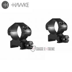 Colliers de Montage HAWKE Acier Précision Weaver 1" à Écrou Medium