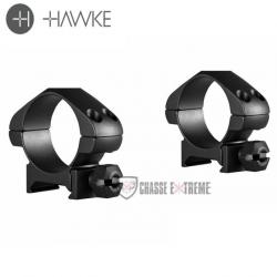 Colliers de Montage HAWKE Acier Précision Weaver 30mm à Écrou Bas