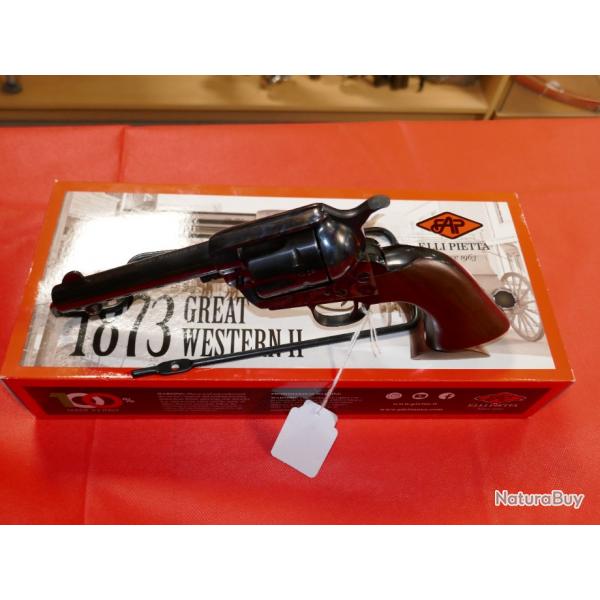 Revolver PIETTA SAA 1873 GREAT WESTERN II Short Stroke en 38/357 canon de 4"3/4