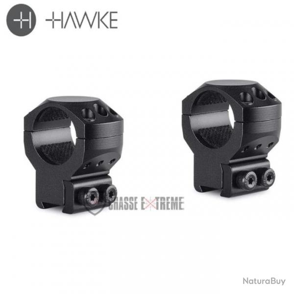 Colliers de Montage HAWKE Tactical 9-11mm 1" Haut