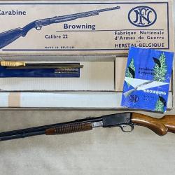 Carabine à pompe Browning FN Herstal - Modèle Trombone 22.lr