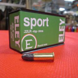 lot de 2 boites de 50 cartouches 22LR ELEY SPORT en 40 gr