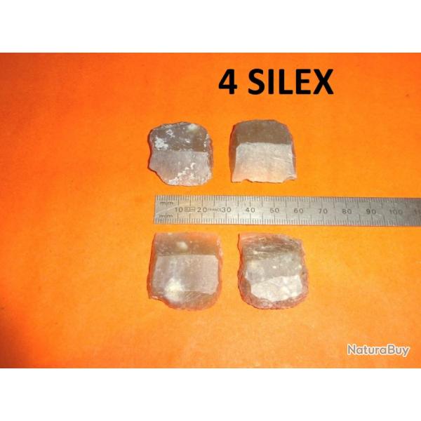 lot de 4 silex blonds - VENDU PAR JEPERCUTE (D23K43)