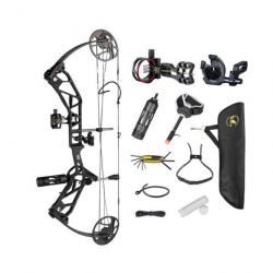 Kit arc à poulie Topoint T1 Beginner LH Anodized black 20-60lbs