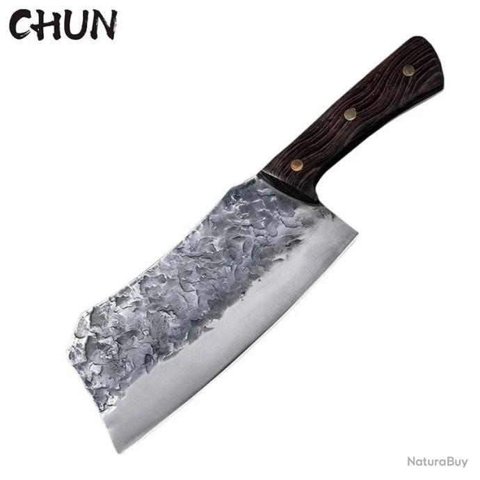 Hache Tomahawk Acier Carbone - Camping - Manche Bois De Rose 15 Pouces - Fait Main