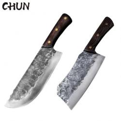 Couteau de Chef de cuisine en acier à haute teneur en carbone *-2 Pcs Set-1 -*LIVRAISON GRATUITE !!!