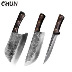 Couteau de Chef de cuisine en acier à haute teneur en carbone *-3 Pcs Set-1 -*LIVRAISON GRATUITE !!!