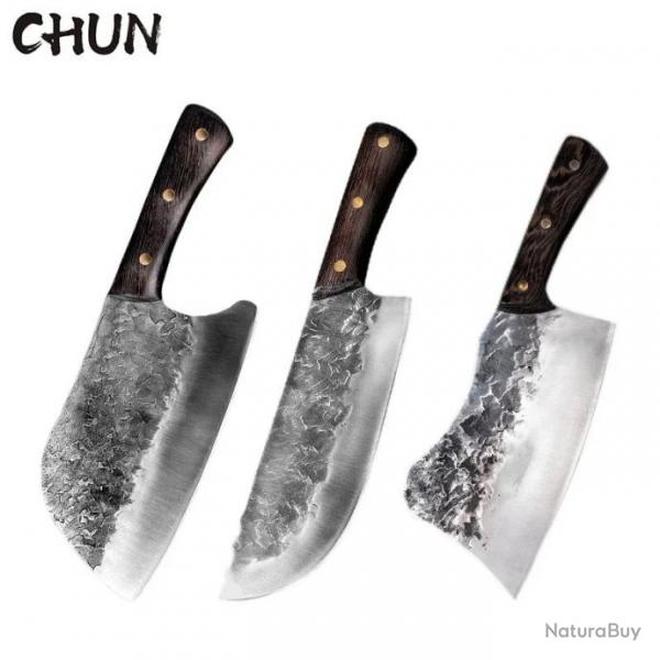 Couteau de Chef de cuisine en acier  haute teneur en carbone *-3 Pcs Set-2 -*LIVRAISON GRATUITE !!!