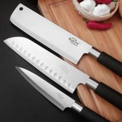 Ensemble de couteaux de cuisine opaque Santoku Nakiri -* 3 PCS Set-*LIVRAISON GRATUITE !!!