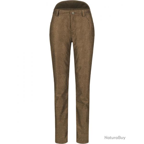 Pantalon Vintage Celina pour femme Couleur marron fonc