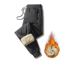 Pantalon thermique décontracté pour chasse résistant au froid, coupe-vent, imperméable, chaud GRIS