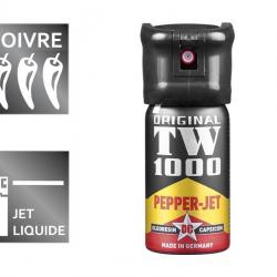 BEL2116 LOT DE 6 AEROSOLS DE DEFENSE POIVRE JET LIQUIDE TW 1000 "MAN" 40ML NEUF