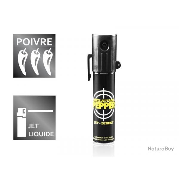 BEL2120 LOT DE 6 AEROSOLS DE DEFENSE JET LIQUIDE BALISTIQUE POIVRE ECO TW 1000 "LADY" 20ML NEUF