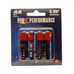 4 Piles alcaline AA | Pink performance (0000 1480)