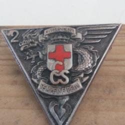 INSIGNE de poitrine numéroté LEGION CCS 2ème REP 1er tirage 1983