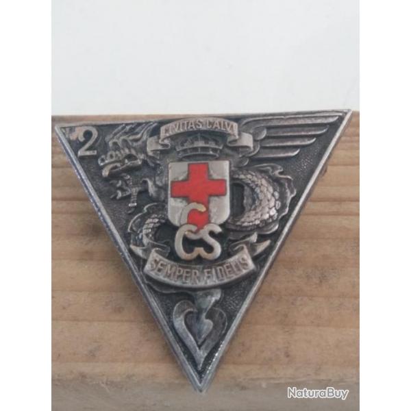 INSIGNE de poitrine numrot LEGION CCS 2me REP 1er tirage 1983