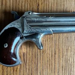 Superbe Remington derringer 2eme type gravé d'usine