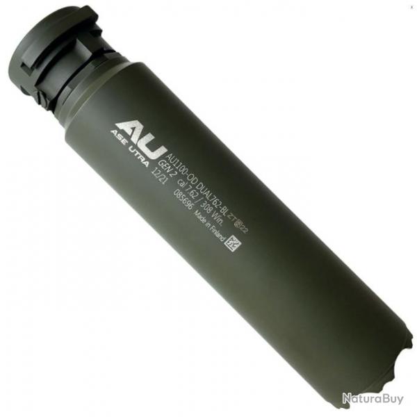 Silencieux Ase Utra Dual 762-BL -  cal 30 - Montage Borelock - Cerakote Od Green