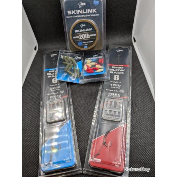 Lot pche CARPE accessoires divers NASH , bas de ligne, HAMEONS..... ref Lot n2.