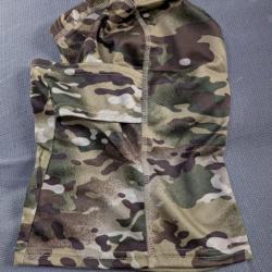 Cagoule en lycra respirante camouflage , chasse tactile , pêche et autre / ref n°1