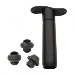 BEL2163 POMPE A VIDE LE CREUSET SCREWPULL "WA137" NOIRE + 3 BOUCHONS NEUF