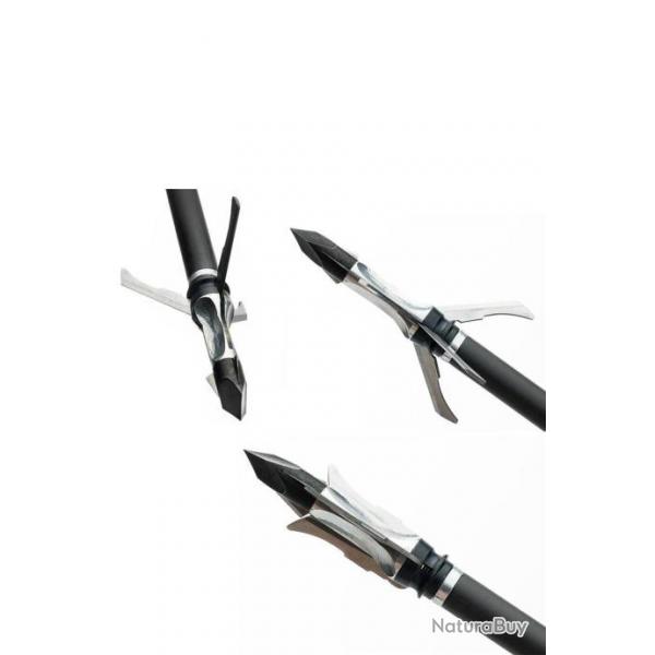 Lot de 3 pointes de chasse Grim Reaper Razortip Expandable 100 gr 3 blade