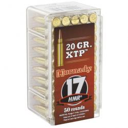 - BALLES HORNADY , XTP 20GR , Calibre: 17HMR. Lot de 500 cartouches.