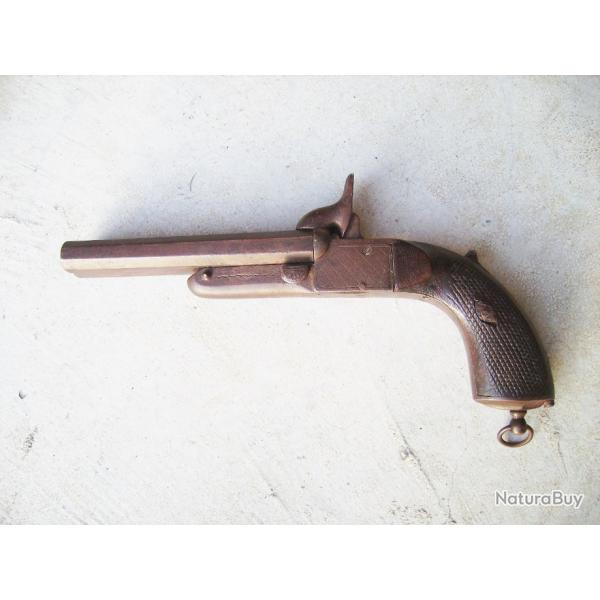 Pistolet  broche  deux canons