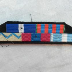 barrette de rappel de 5 décorations militaires 3