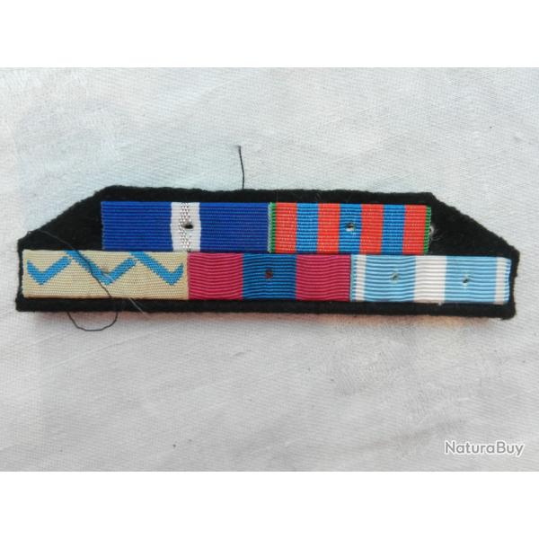 barrette de rappel de 5 dcorations militaires 3