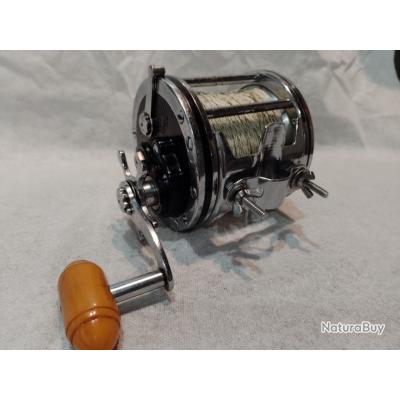 Moulinet De Pêche Penn Senator 4/0 Vintage - Pour Eau Salée, Avec Plaque Latérale Bateau Et Voilier