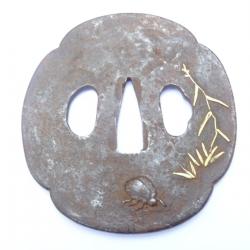 J188- lot tsuba en fer pour katana , wakisachi   , sabre  japonais