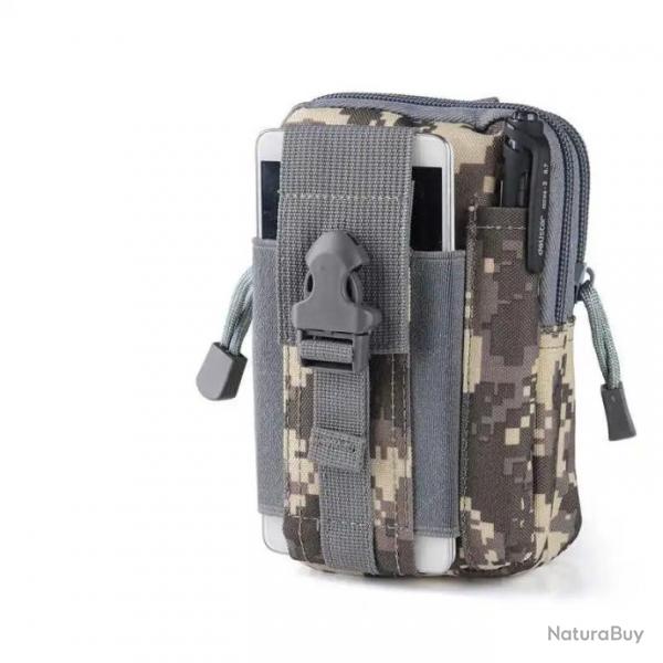 DulBag-Sac banane EDC Molle CamSolomon -*CAMOUFLAGE GRIS 2-*LIVRAISON GRATUITE !!!