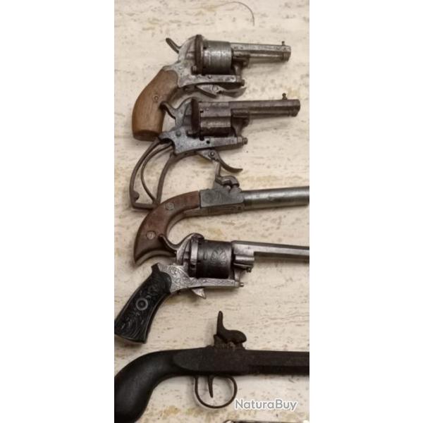 Lot de 5 revolver