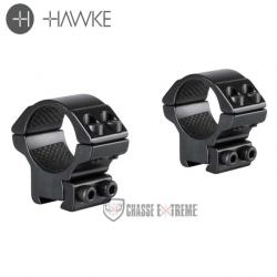 Colliers de Montage HAWKE Match 9-11mm 1" Bas