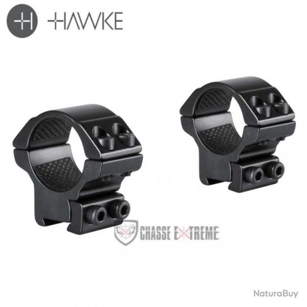 Colliers de Montage HAWKE Match 9-11mm 1" Bas