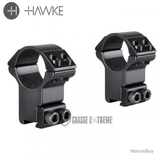 Colliers de Montage HAWKE Match 9-11mm 1" Haut