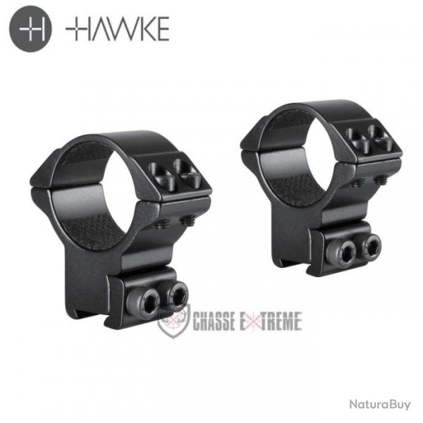 Colliers de Montage HAWKE Match 9-11mm 30mm Haut