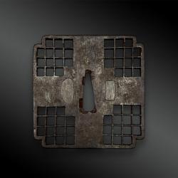 TSUBA Hira Kaku Gata - Japon - Période Muromachi (1336-1573)